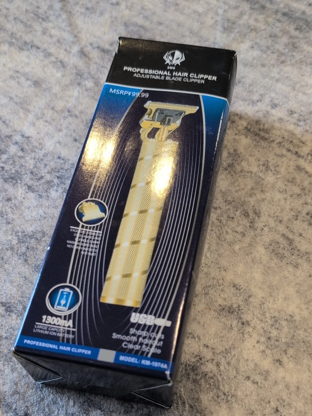 Professional Hair Clipper - Gold Handle